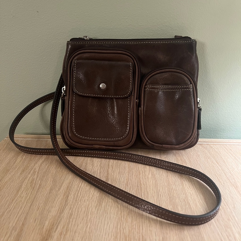 Fossil‎ Crossbody Bag Leather Brown Women Accessories